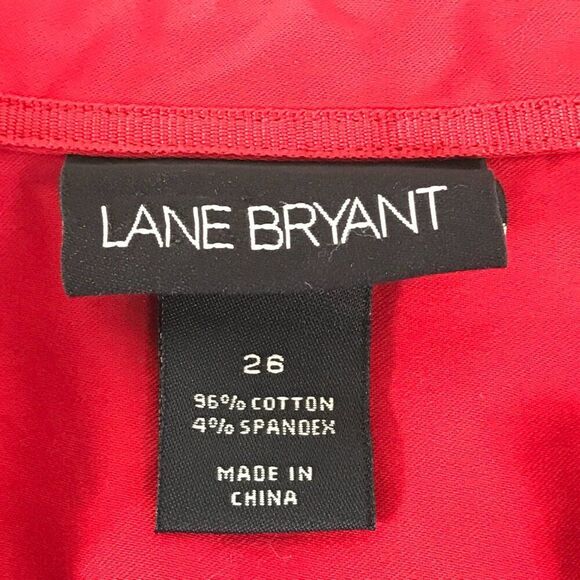 Lane Bryant Button Down Shirt Women's Plus Size 26 Long Sleeve Stretch - Picture 8 of 9